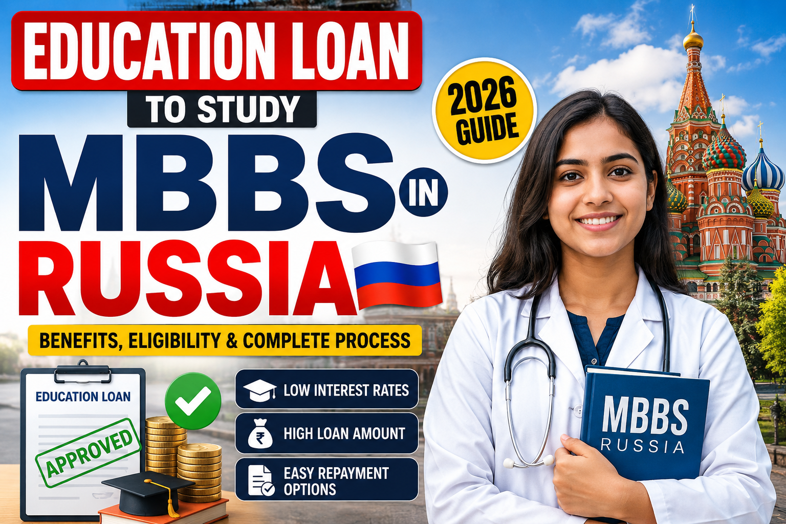 Education Loan to Study MBBS in Russia: Beneficial and Complete Guide for Indian Students (2026)