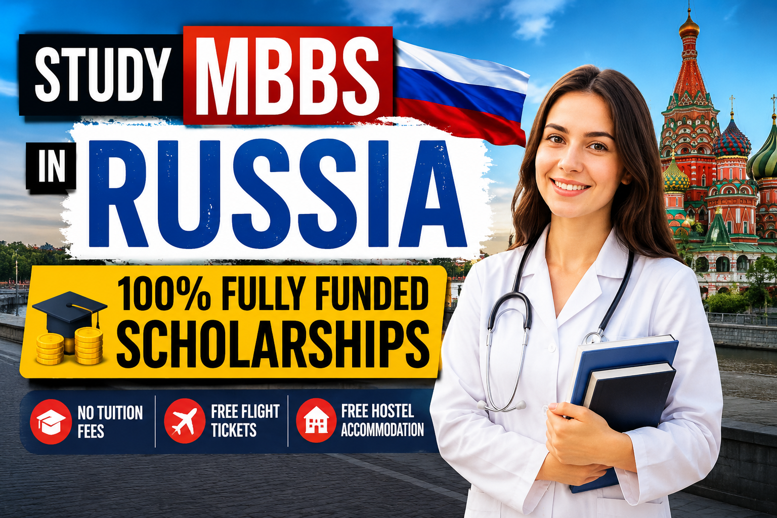 Free Study MBBS in Russia: Fully Funded Scholarships