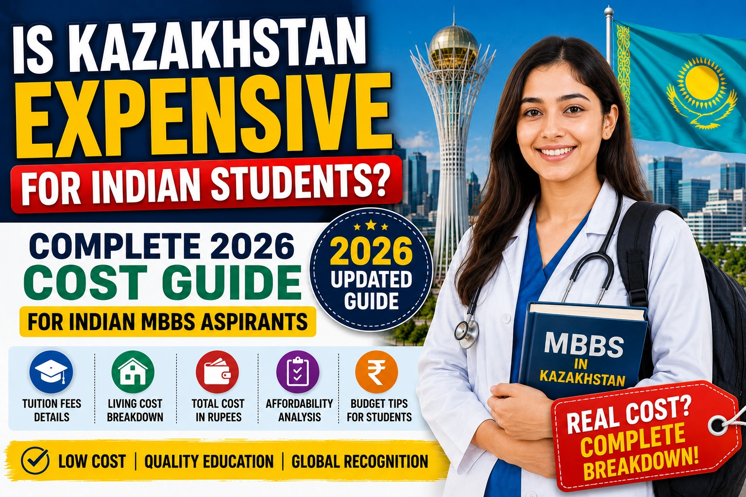 Is Kazakhstan Expensive for Indian Students?Complete 2026 Cost Guide for Indian MBBS Aspirants