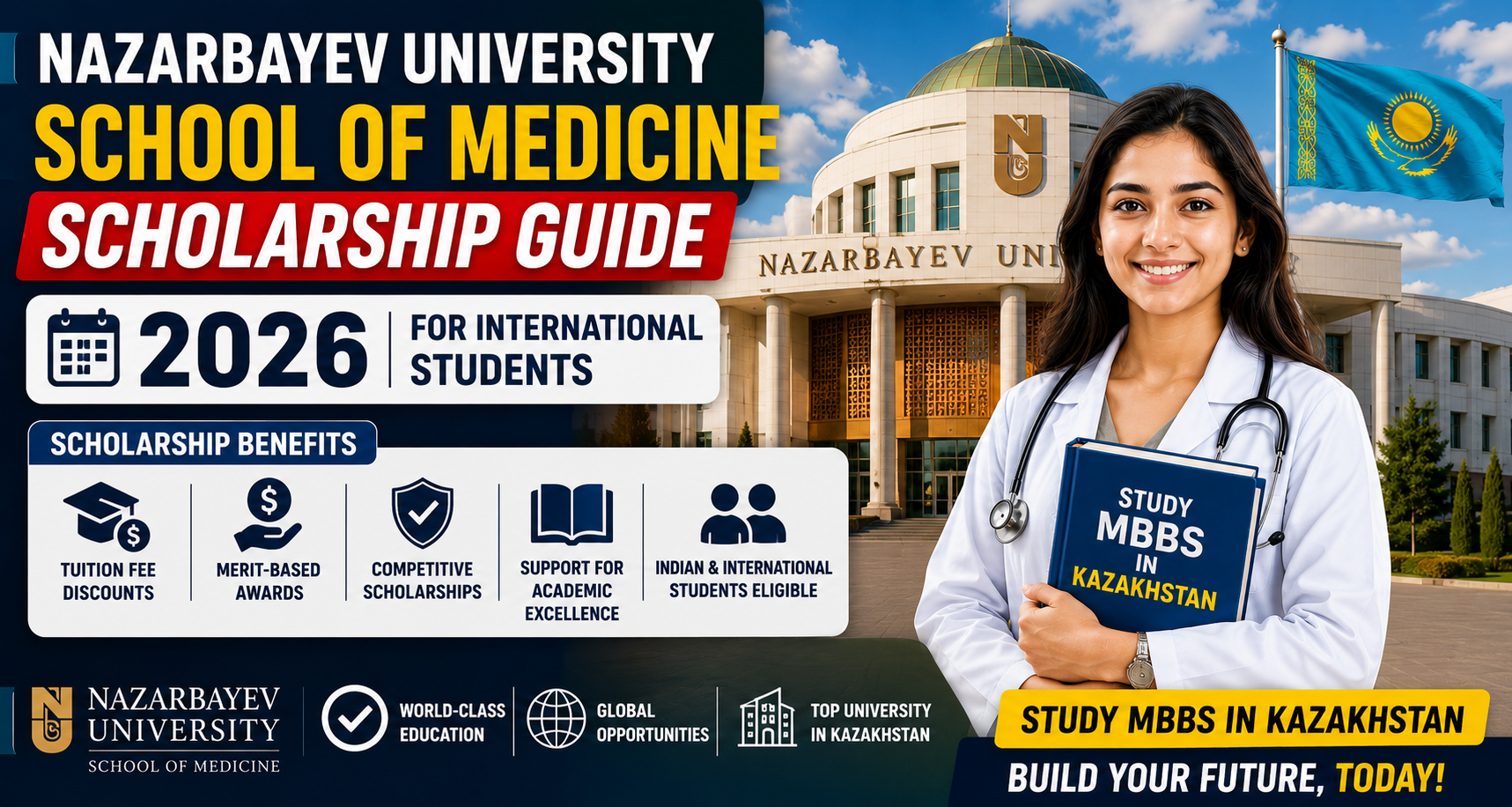 Nazarbayev University School of Medicine Scholarship Guide 2026 for International Students