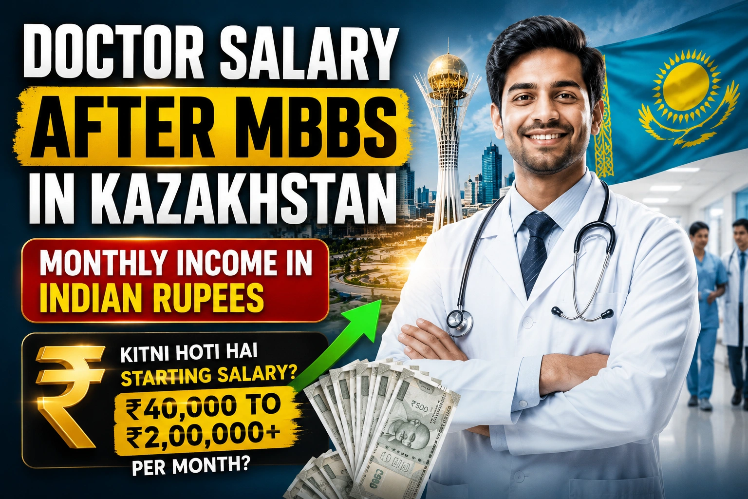 Doctor Salary After MBBS in Kazakhstan Monthly Income in Indian Rupees