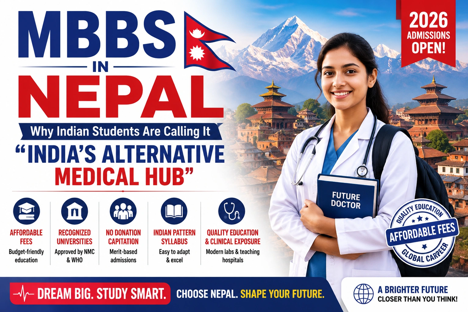 MBBS in Nepal 2026: Why Indian college students Are Calling It “India’s alternative medical Hub”
