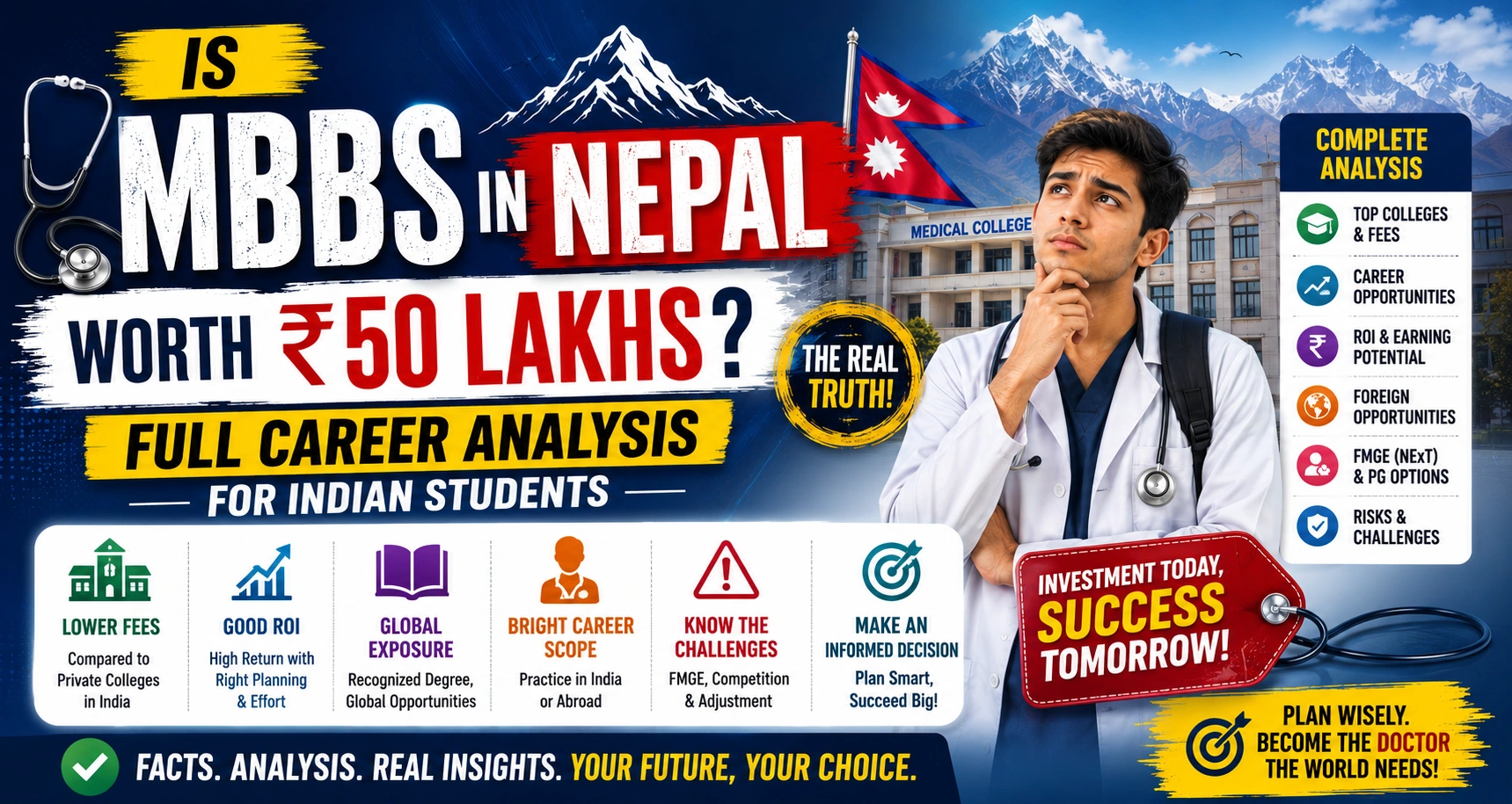 Is MBBS in Nepal Worth ₹50 Lakhs Full Career Analysis for Indian Students