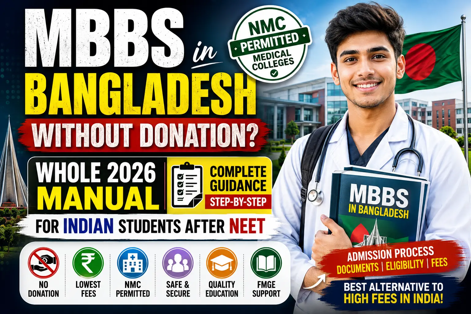MBBS in Bangladesh without Donation? whole 2026 manual for Indian college students After NEET