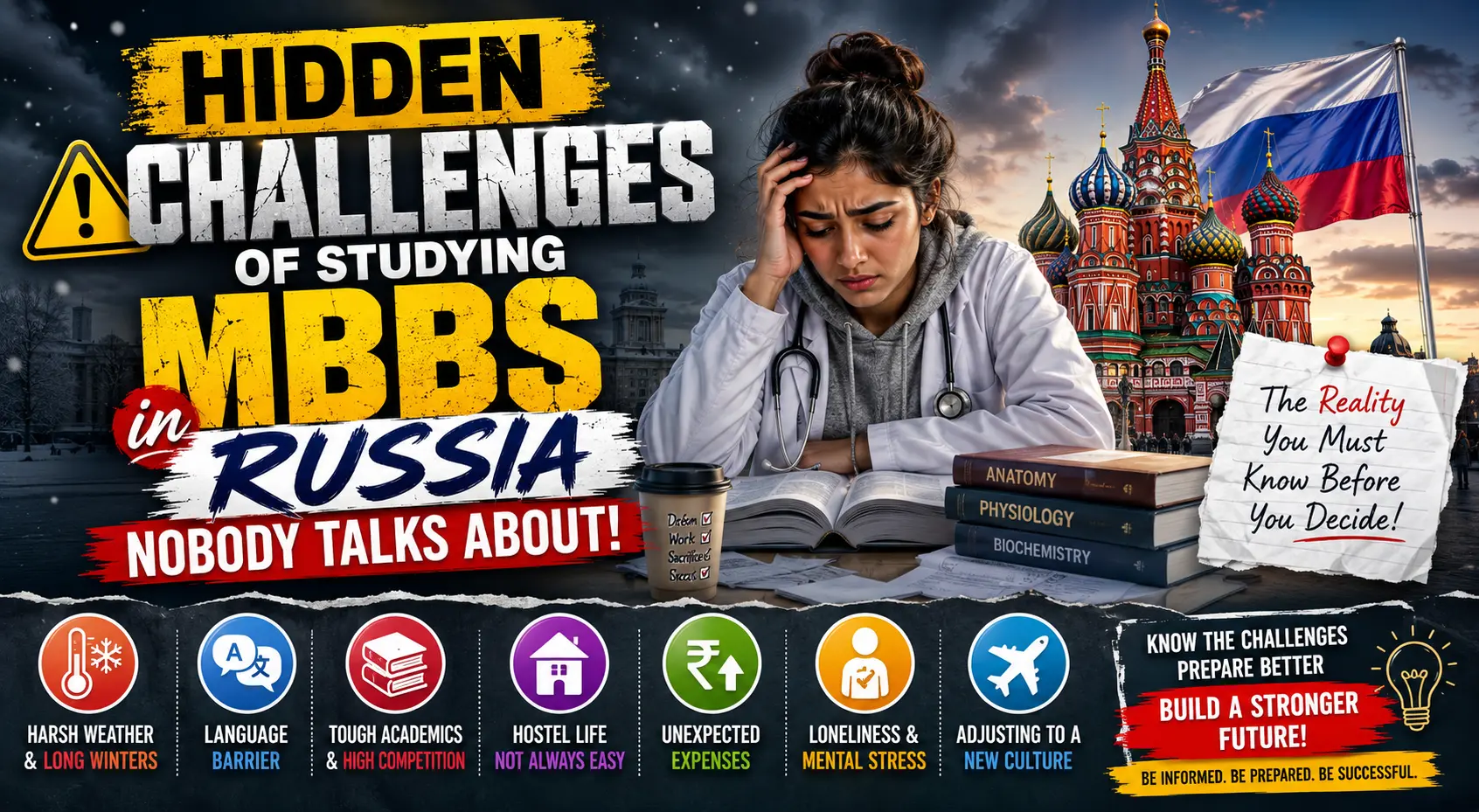 Hidden Challenges of Studying MBBS in Russia Nobody Talks About