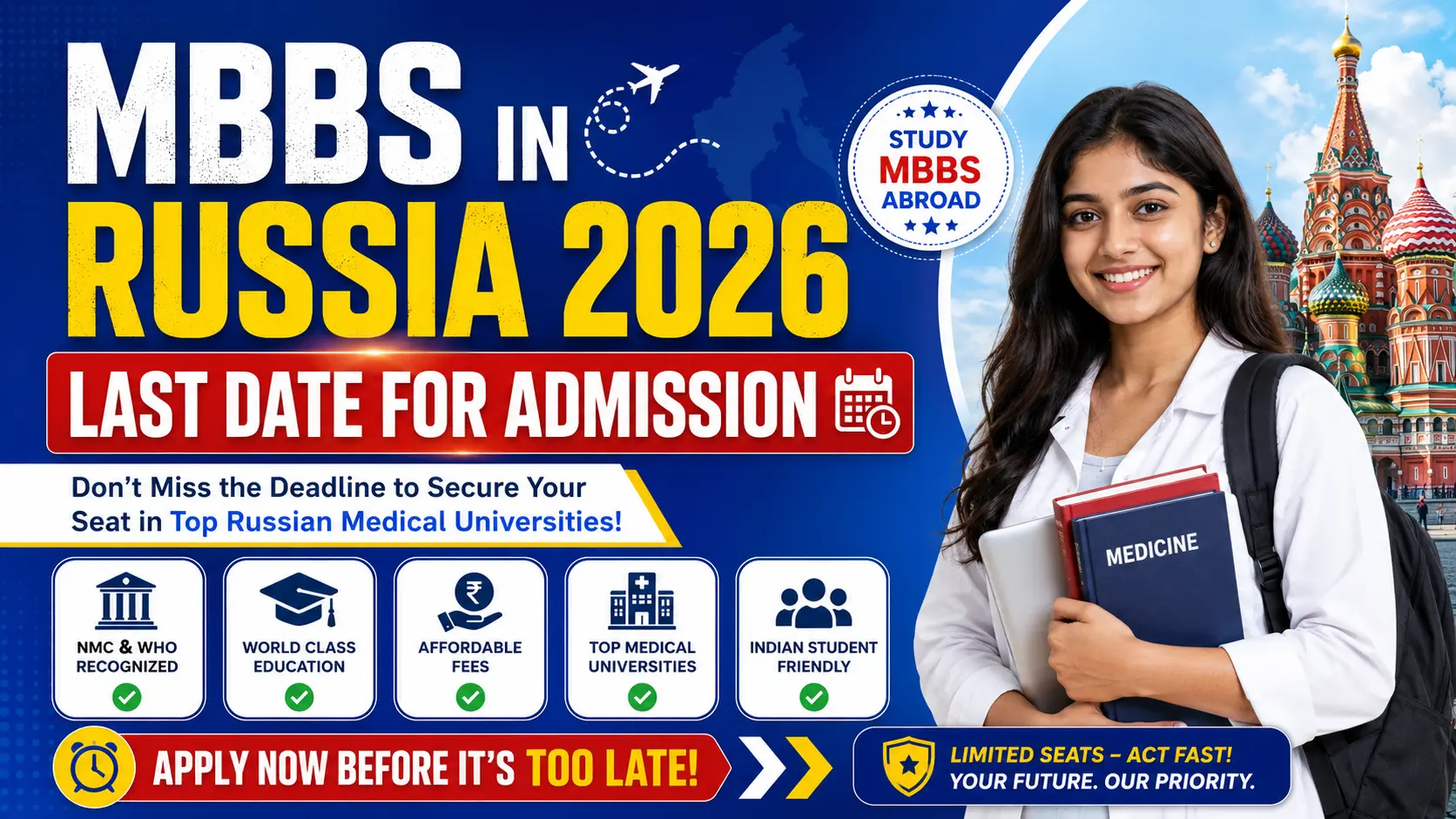 MBBS in Russia 2026 Last Date for Admission