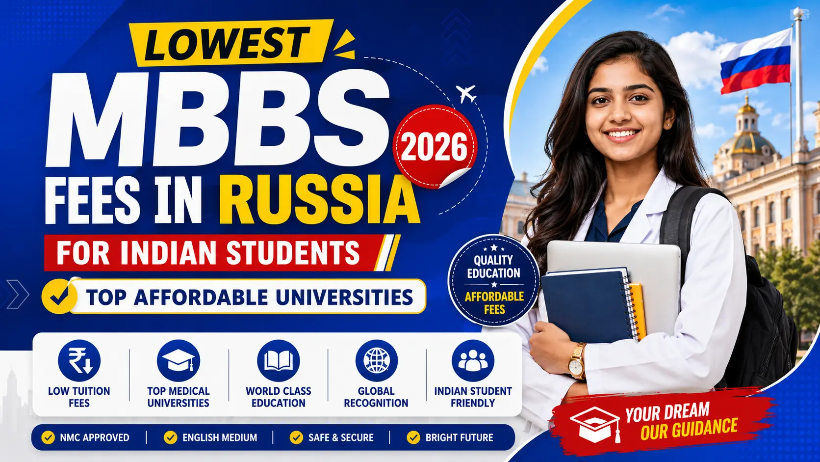 Lowest MBBS Fees in Russia for Indian Students 2026: Top Affordable Universities