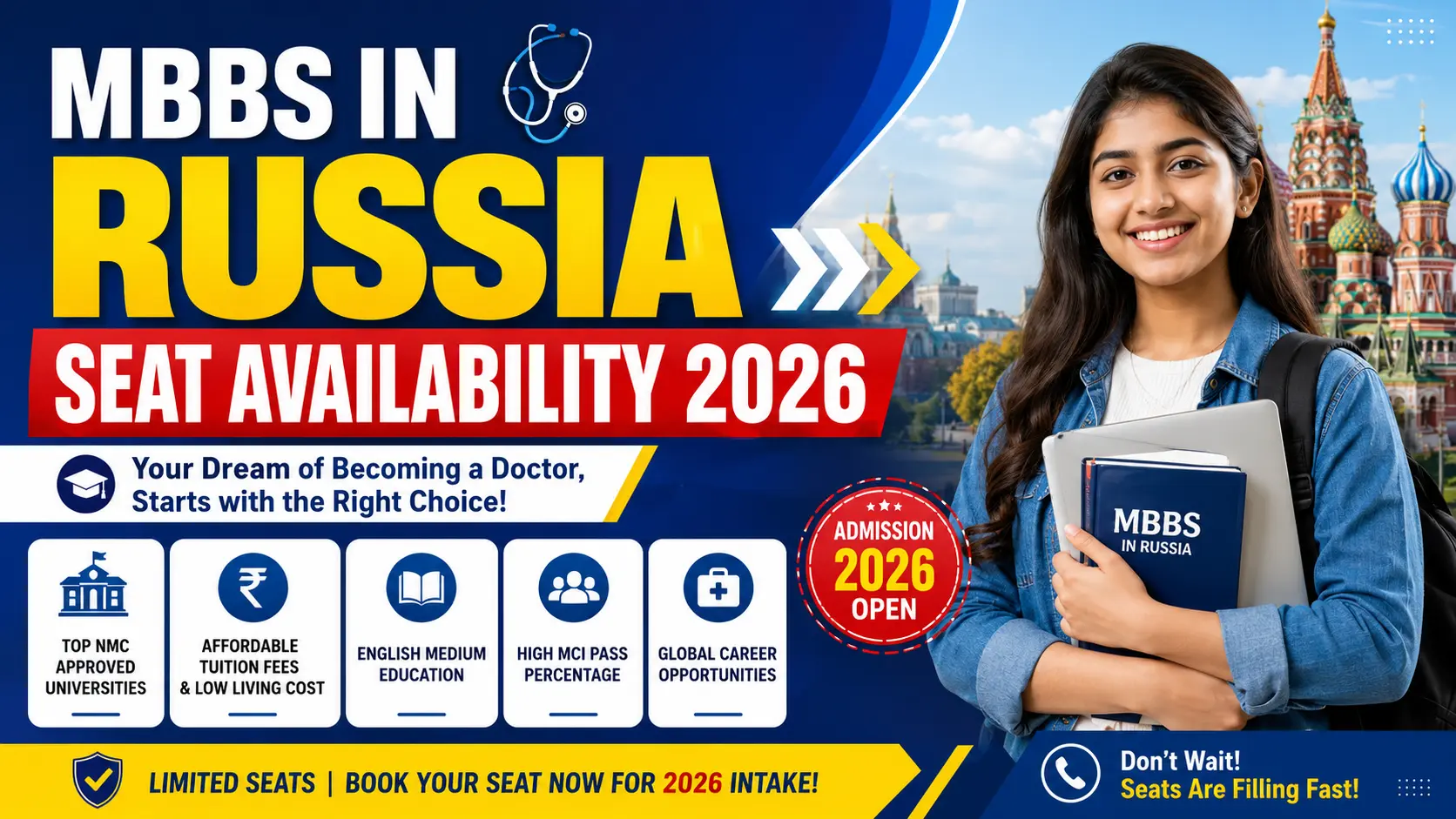 MBBS in Russia Seat Availability 2026