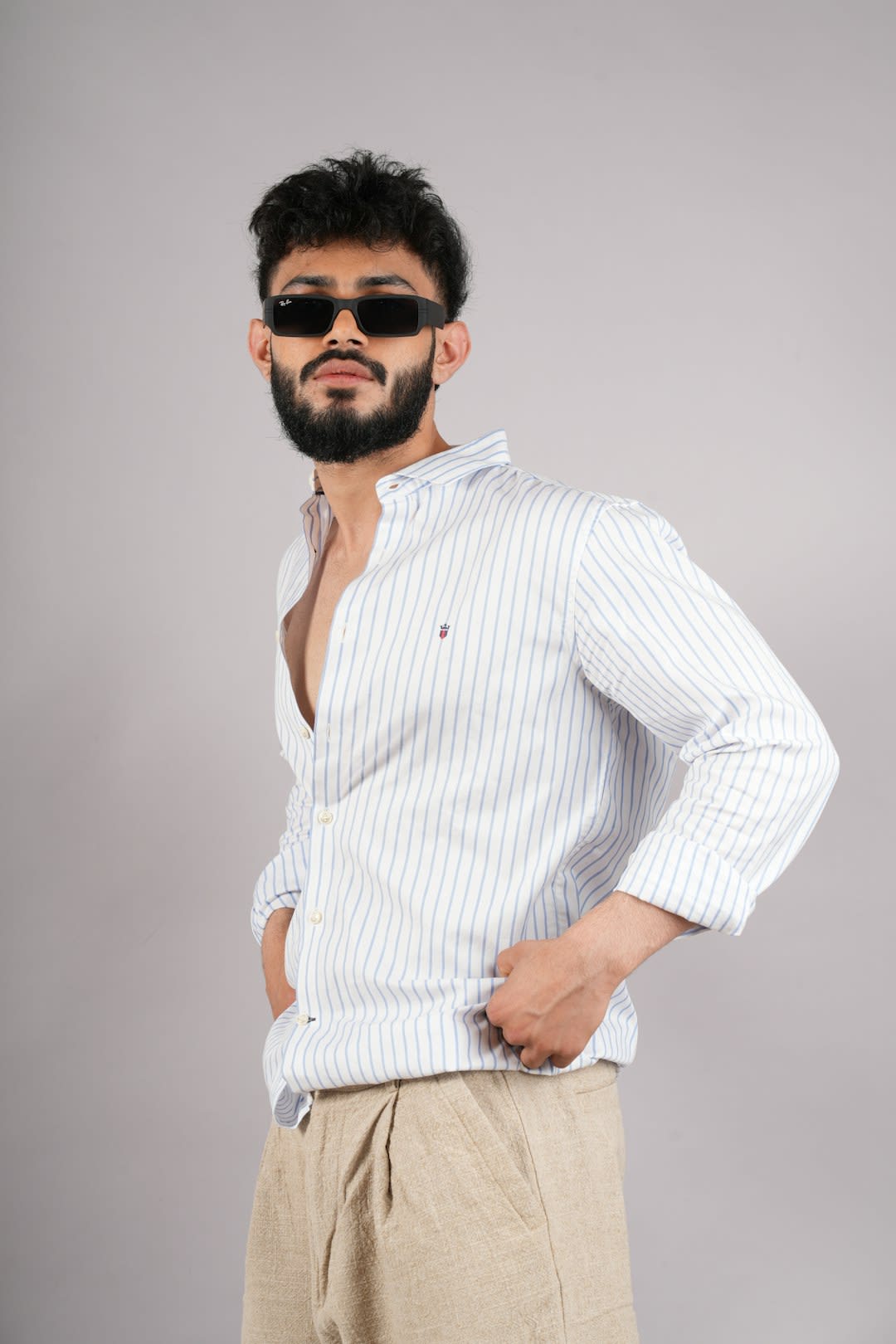 Men's Casual Plaid Shirt 5