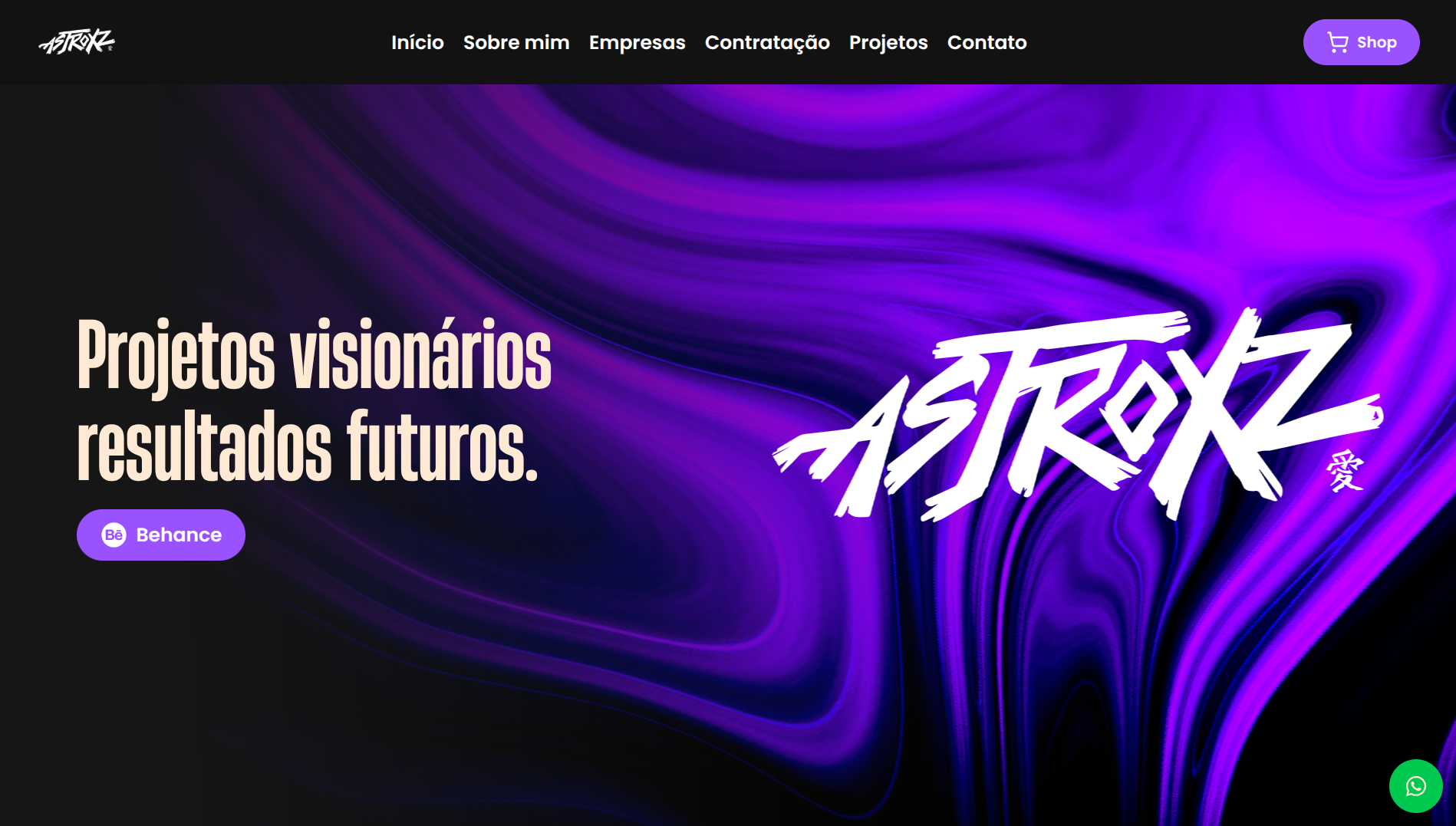 Print do site Astroxz Designer
