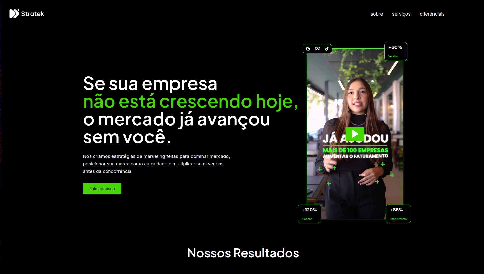 Print do site Assessoria Stratek