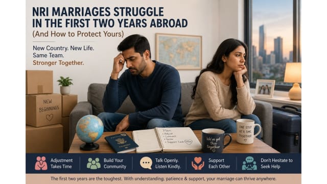 NRI Marriages Struggle in the First Two Years Abroad (And How to Protect Yours)