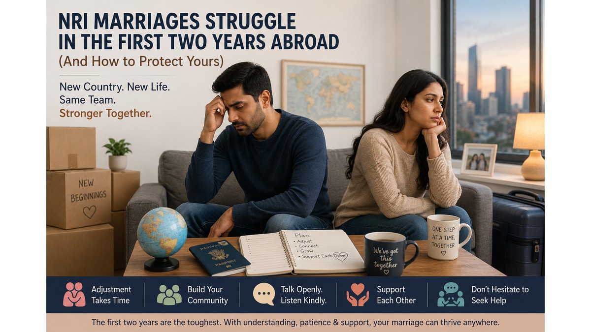 NRI Marriages Struggle in the First Two Years Abroad (And How to Protect Yours)