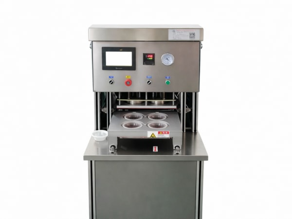 Máy dán khay hút chân không nạp khí (MAP)