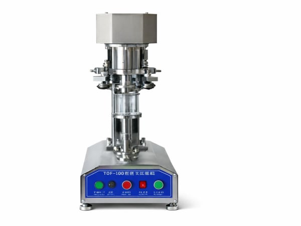 Máy ghép mí lon nhựa, lon giấy, lon nhôm.