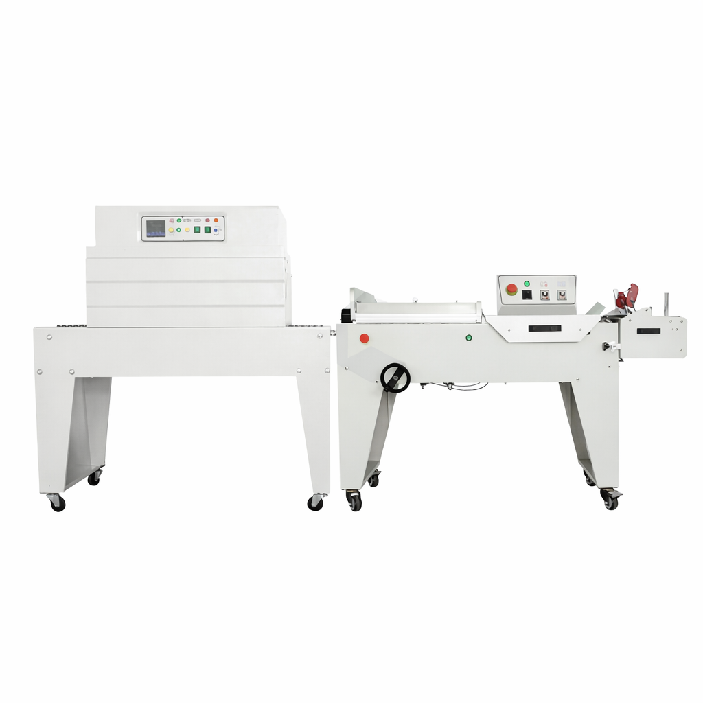 Máy cắt dán & rút màng co bán tự động – MCBROTHER