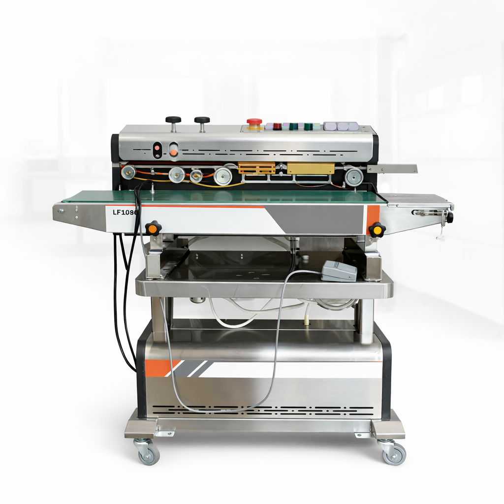 Máy hàn túi liên tục hút chân không – thổi khí – MCBROTHER