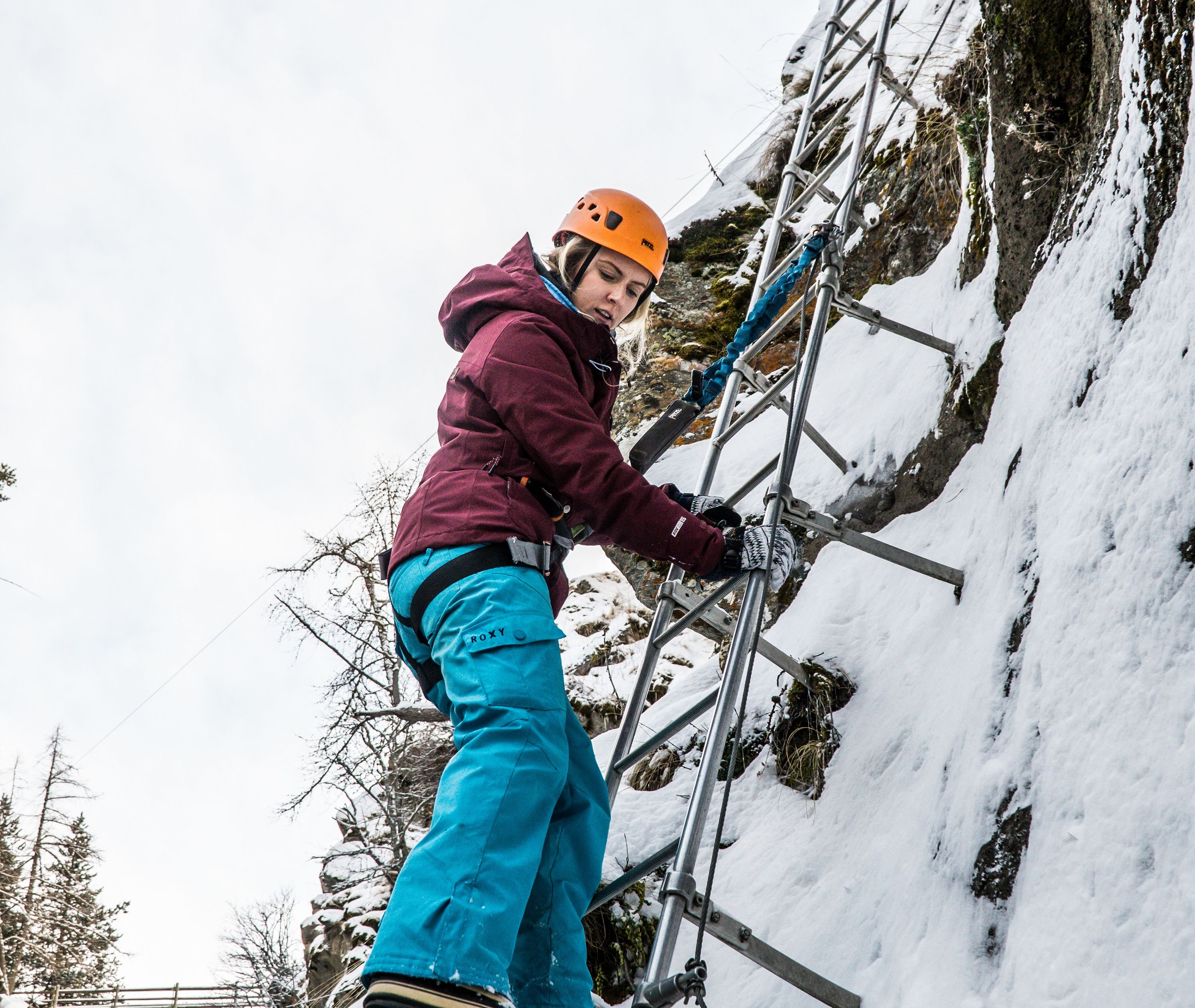 Winter via ferrata