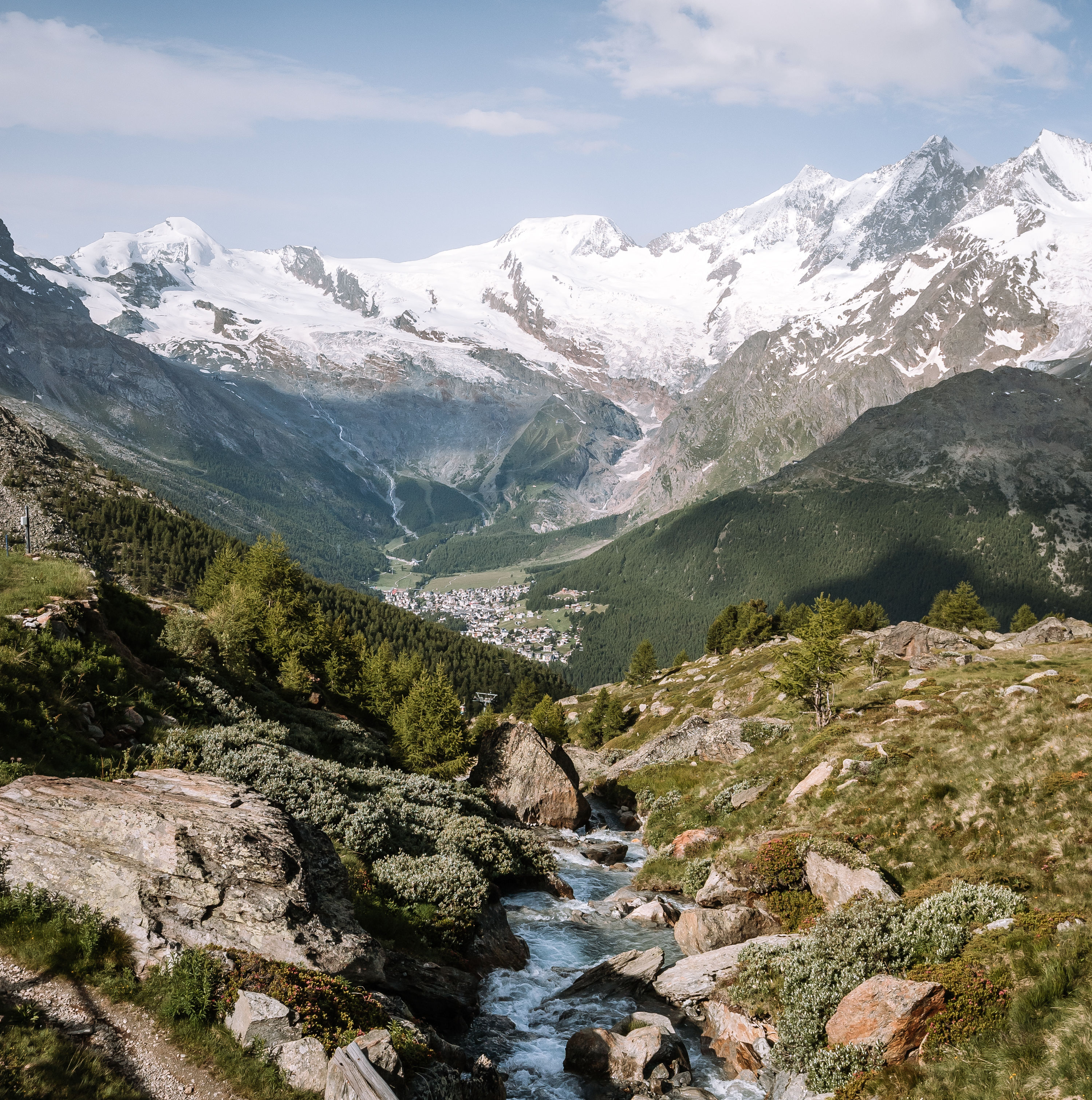 Landschaftsbild Sommer Kreuzboden