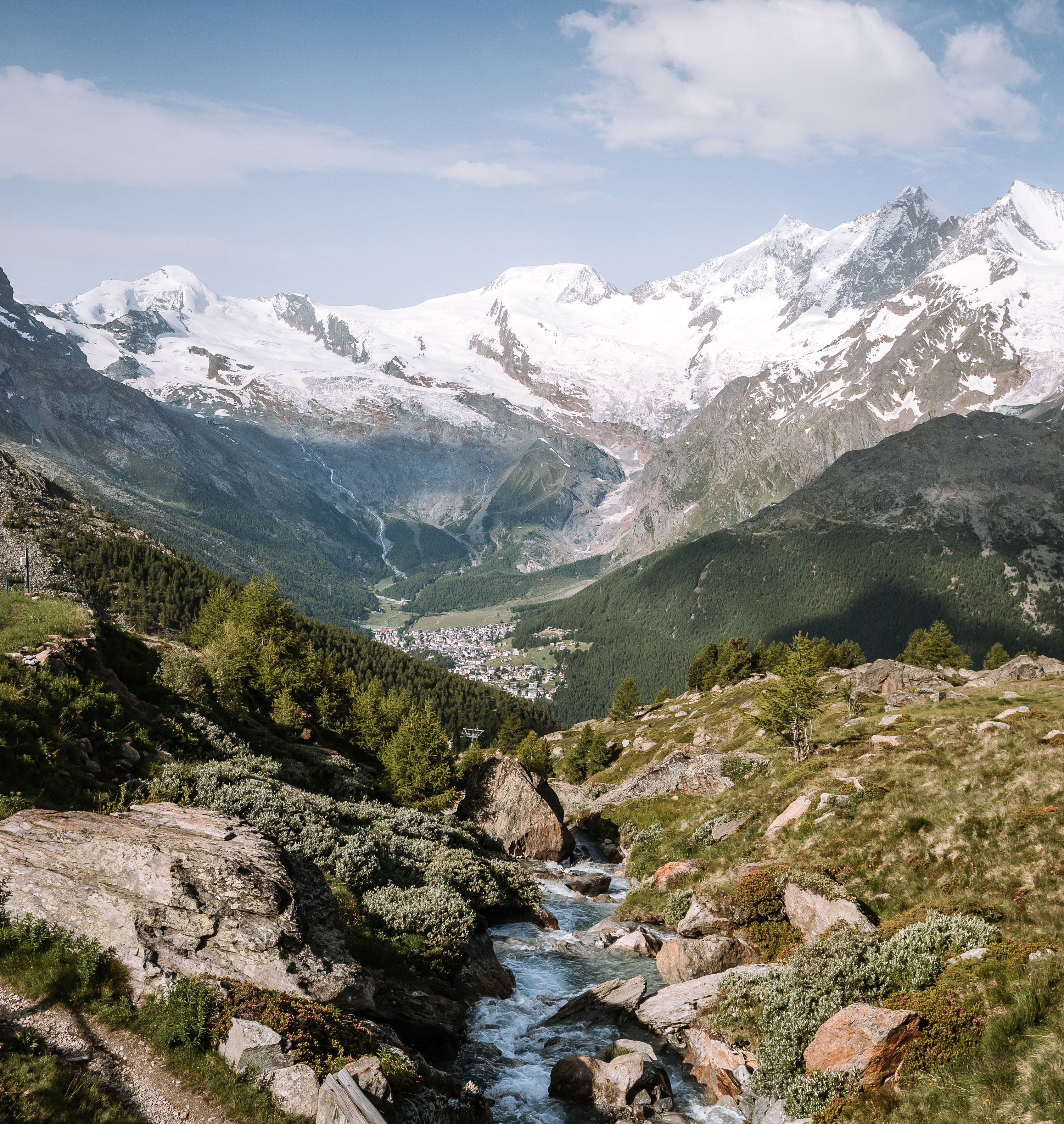 Landschaftsbild Sommer Kreuzboden