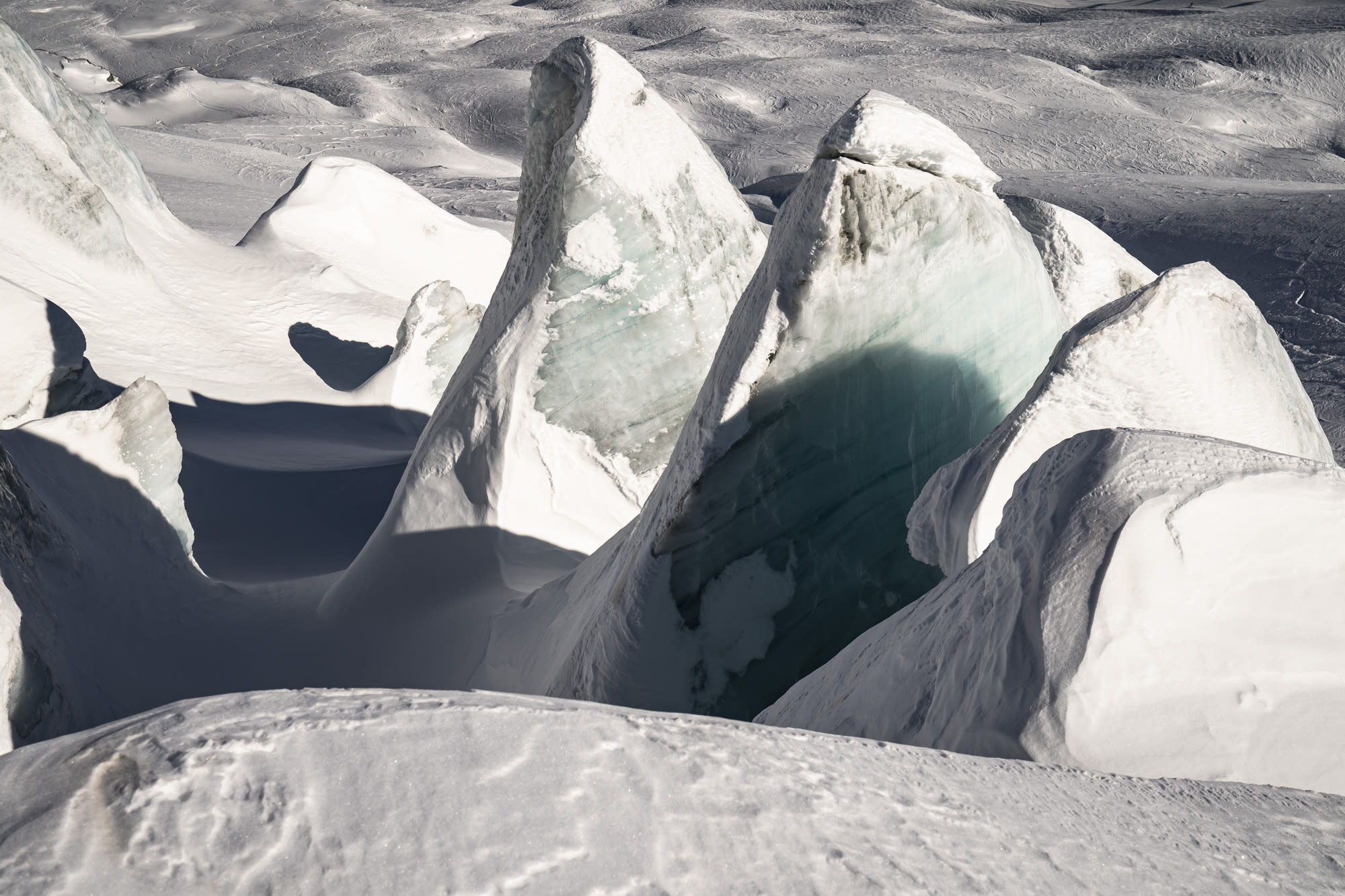 Excursion sur le glacier en hiver