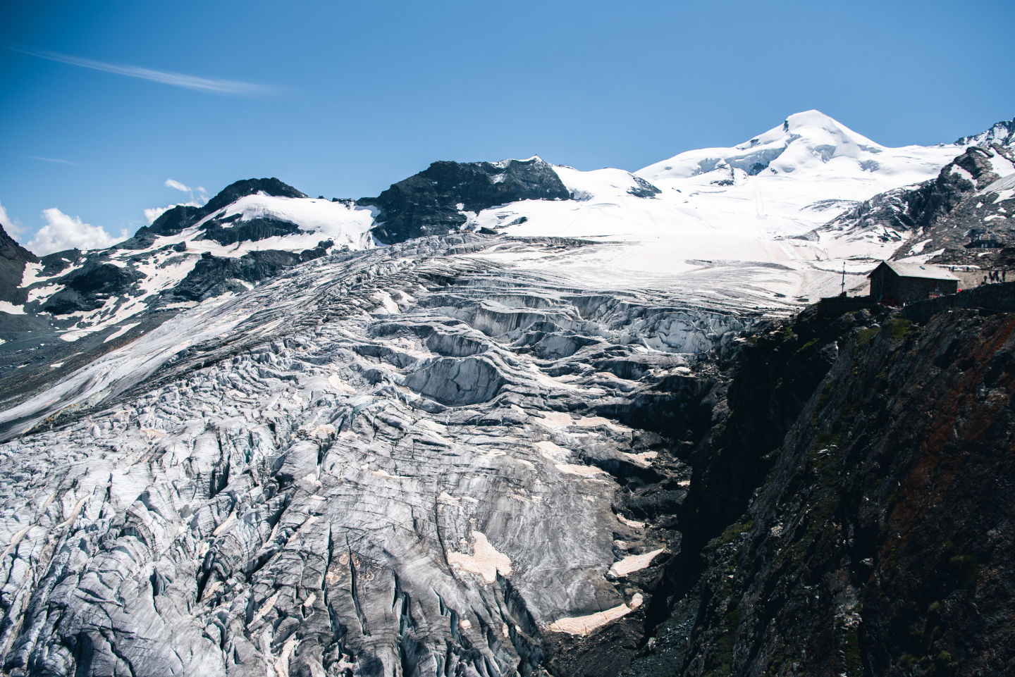 Berglandschaft Feegletscher Sommer 2021