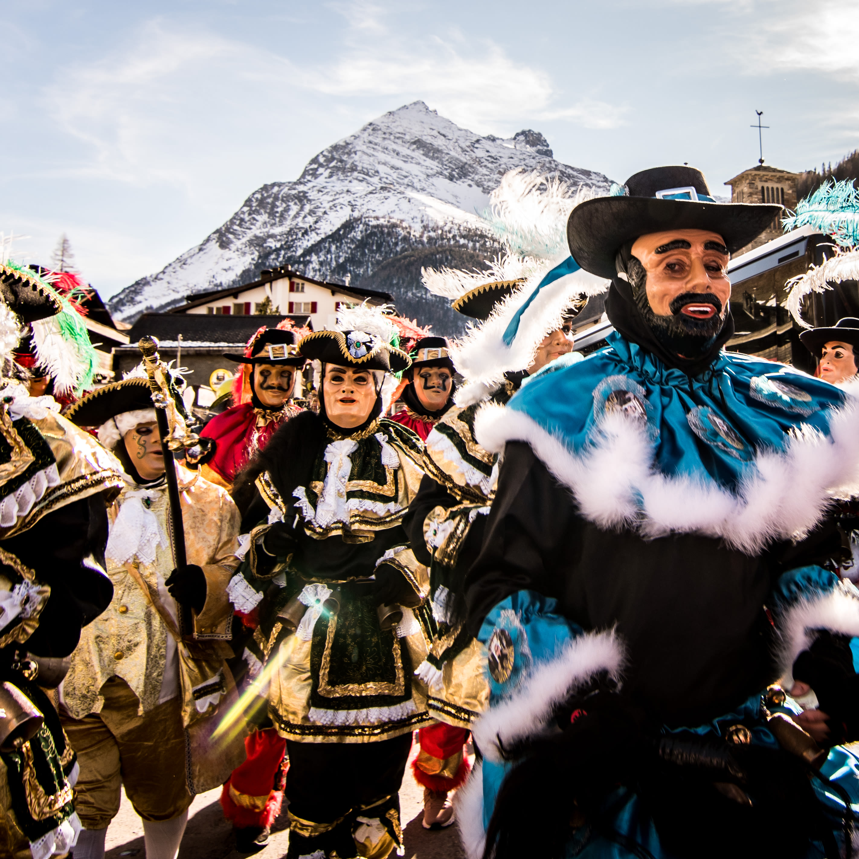 Carnaval dans la vallée de Saas