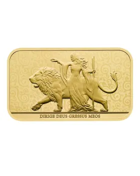 2024 1 oz Great Britain Una and the Lion .9999 Gold BU Bar