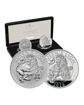 2017 10 oz Britain Queen's Beasts - The Lion of England .9999