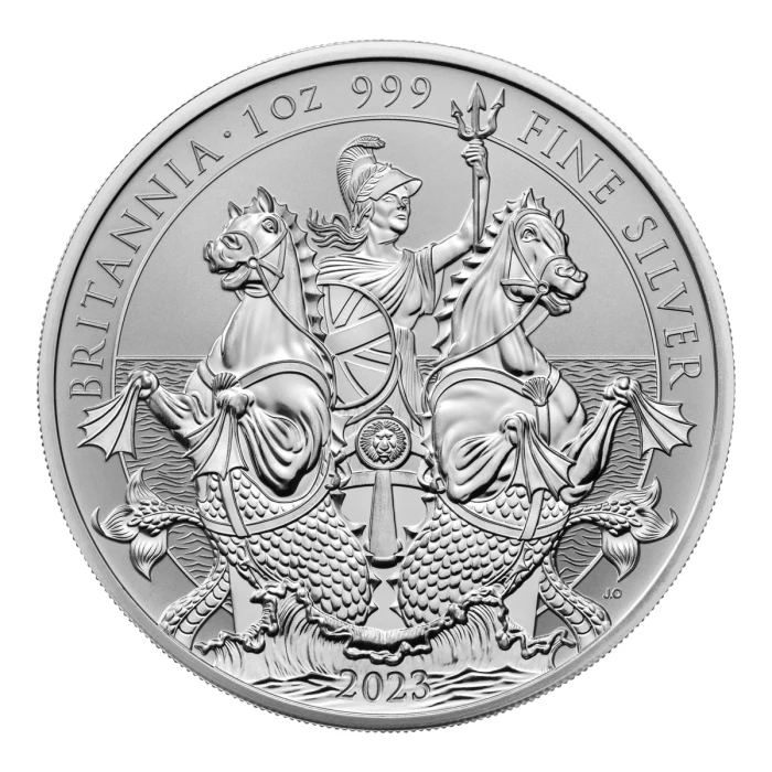 2023英國不列顛女神.999 精鑄及反向精鑄銀幣套裝1盎司(2枚裝) (LPM獨家)