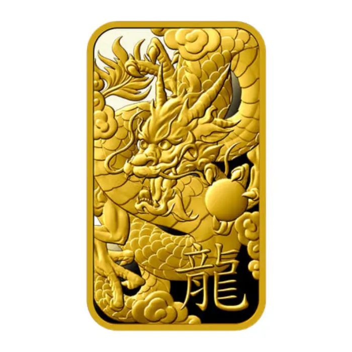 2024 賀利氏龍年.9999金條1盎司(檢驗卡裝)