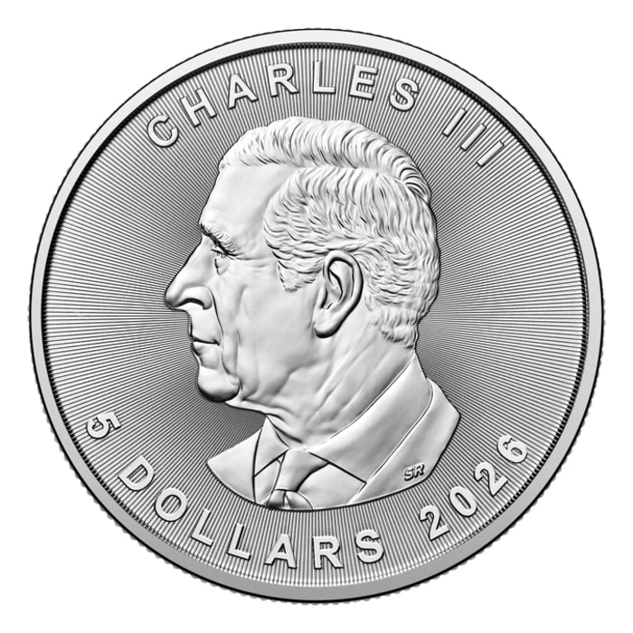 ミルク Mao 2026 Treasured Silver Maple Leaf: Wolf Privy Mark 1 Oz 99.99