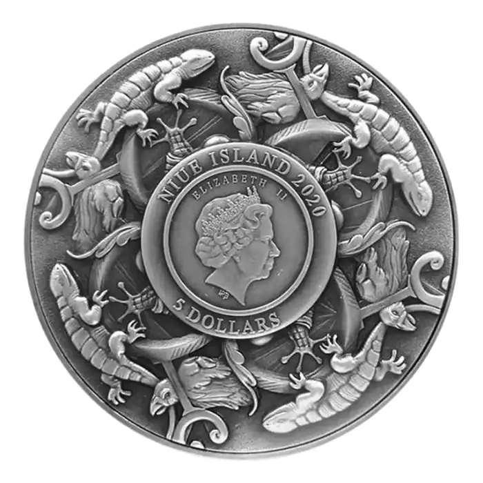 2020 紐埃特洛伊的城牆- 赫克特.999 仿古銀幣2盎司