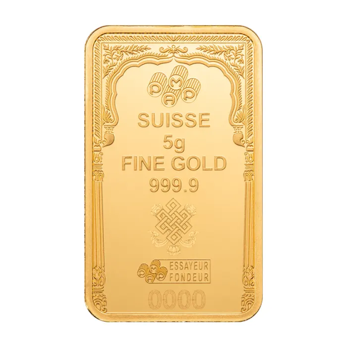 5 gram Pamp Suisse The Buddha .9999 Gold Prooflike Bar