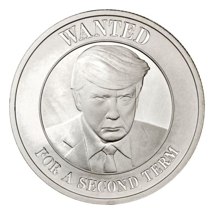 Buy 1 oz Donald Trump - Wanted For A Second Term .999 Silver BU