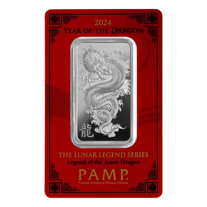 2024 1 oz Pamp Suisse Lunar Legends Series - Legend of the Azure 