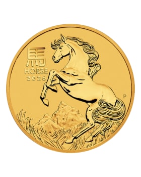 英國1/40盎司2026馬年精鑄金幣| 珍貴禮品| 英國皇家鑄幣廠收藏幣