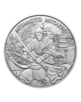 1 oz Legendary Warriors: Miyamoto Musashi .999 Silver BU Round