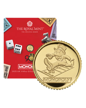 2025 1/40oz Great Britain Monopoly .9999 Gold Proof Coin