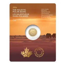 NGC PF69UCAM カナダ 2024年 北極熊 5＄ １/4oz 銀貨 Lion Dollar 2024 Silver 1 Ounce (PF70 Ultra Cameo) - Royal