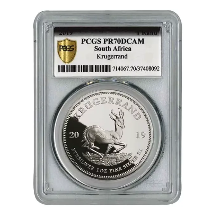 2019 1 oz South Africa Krugerrand .999 Silver Proof Coin (One of