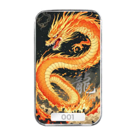 2025 1 oz Scottsdale Huoyan Dragon .999 Silver Coloured Bar 2025 1 oz Scottsdale Huoyan Dragon .999 Silver Coloured Bar