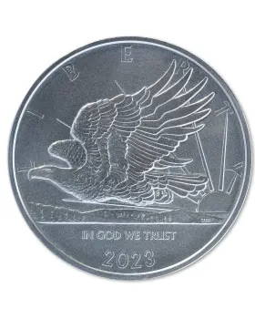 2023 1oz Samoa Four Guardians - White Tiger 999 Silver BU Coin