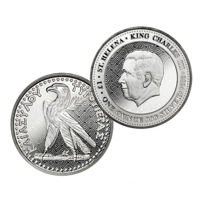2024 1 Pound St Helena Shekel of Tyre 1 oz Silver BU | eBay