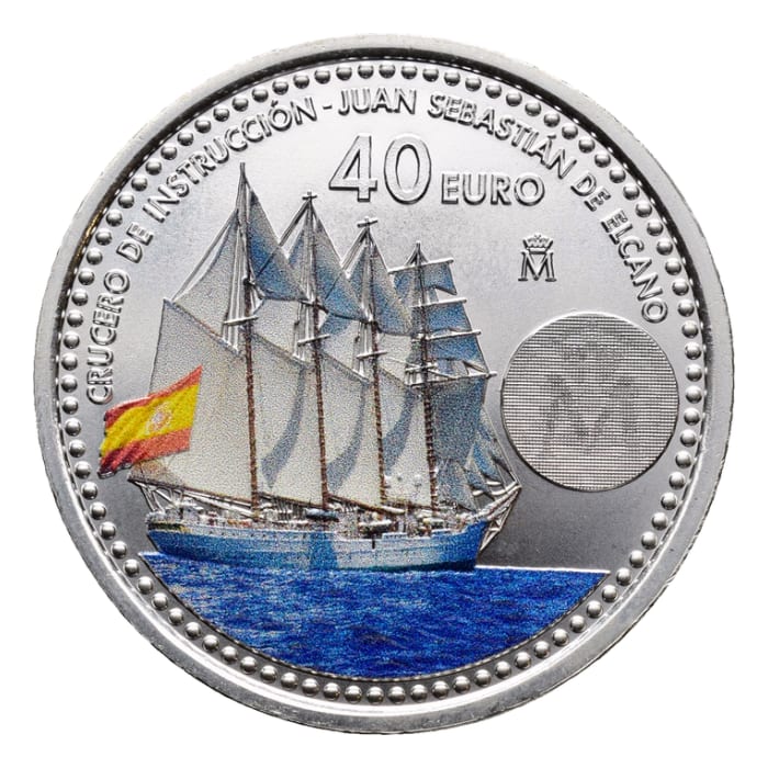 2025 18g Spain Juan Sebastian Elcano sailing vessel .925 Silver