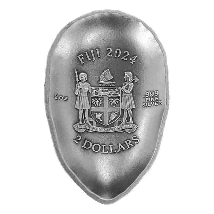 最も信頼できる 2024 2oz Fiji Ninja Mask .999 Silver High Relief Antique 日本酒