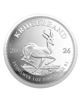 2026 1 oz South Africa Krugerrand .999 Silver BU Coin