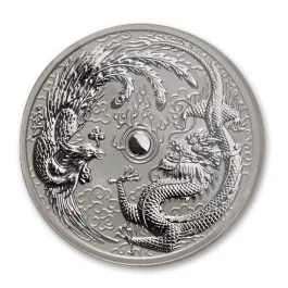 2017 オーストラリア 1ドル ドラゴンとフェニックス 銀貨 a1301 2017 オーストラリア 1ドル ドラゴンとフェニックス 銀貨 a1301