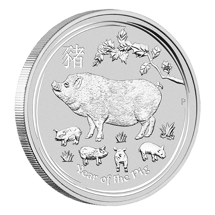 2019 澳洲農曆生肖系列II - 豬年.9999銀幣10盎司