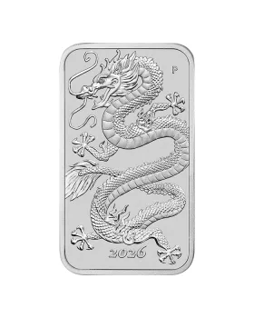 2026 1 oz Australia Dragon .9999 Gold Rectangular Coin